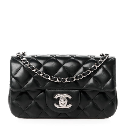 Chanel Lambskin Quilted Extra Mini Flap Black 1 of 13