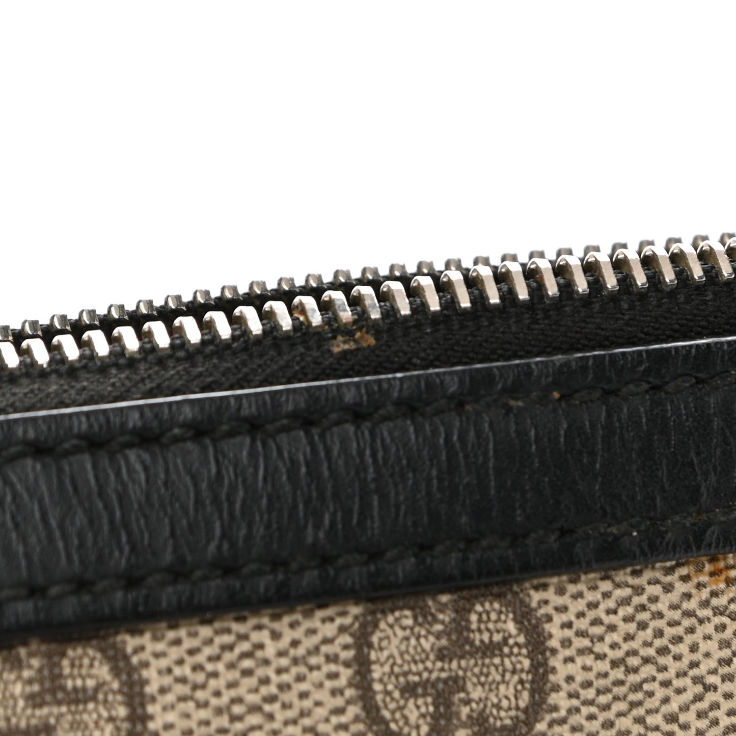 GG Supreme Monogram Web Messenger Bag Black