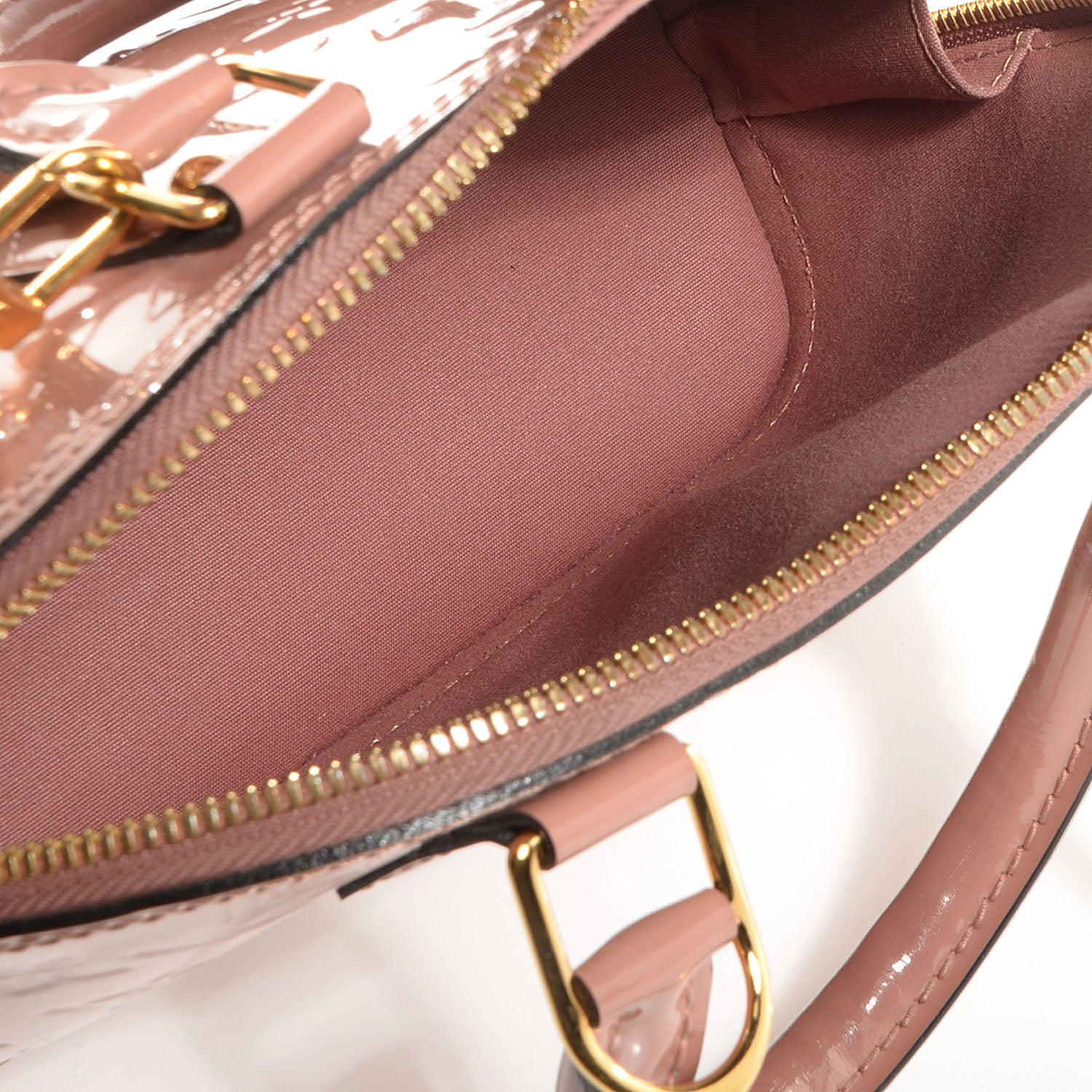 Louis Vuitton Vernis Alma BB Rose Velours 5 of 7