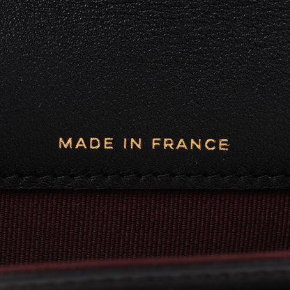 Chanel Lambskin Quilted Flap Card Holder Wallet Black 7 of 9