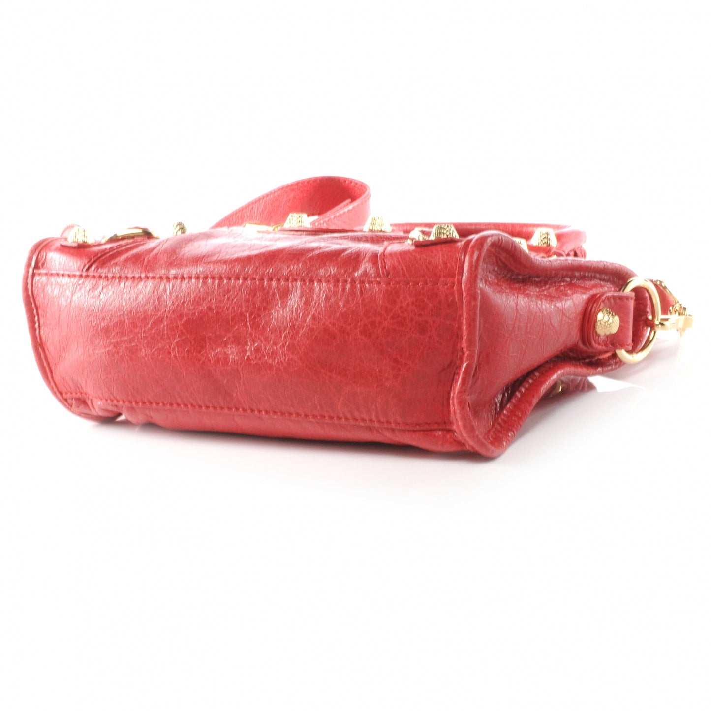 Agneau Giant 12 Gold Hardware Mini City Rouge Cardinal