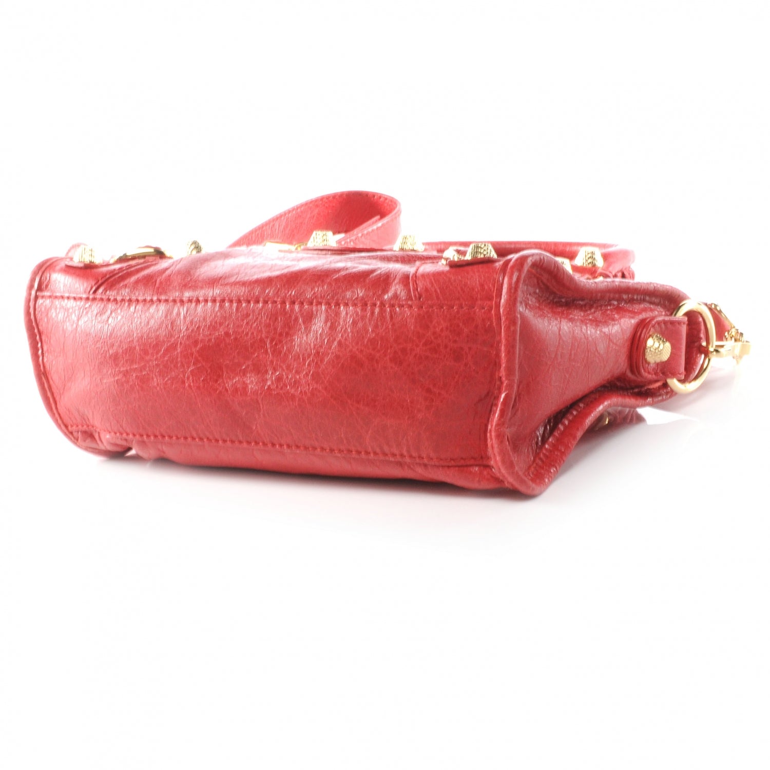Balenciaga Agneau Giant 12 Gold Hardware Mini City Rouge Cardinal 4 of 7