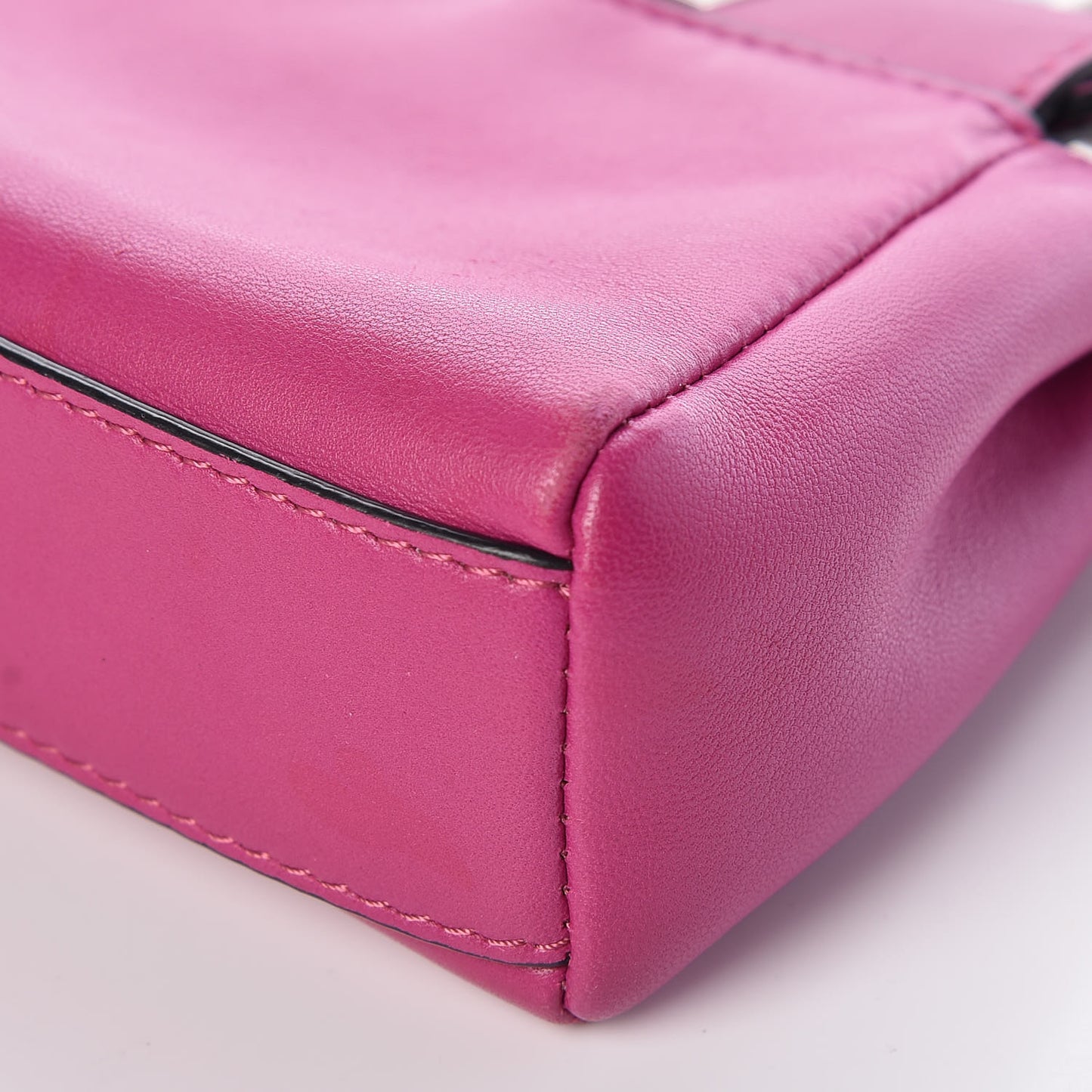 Nappa Micro Peekaboo Iconic Satchel Magenta