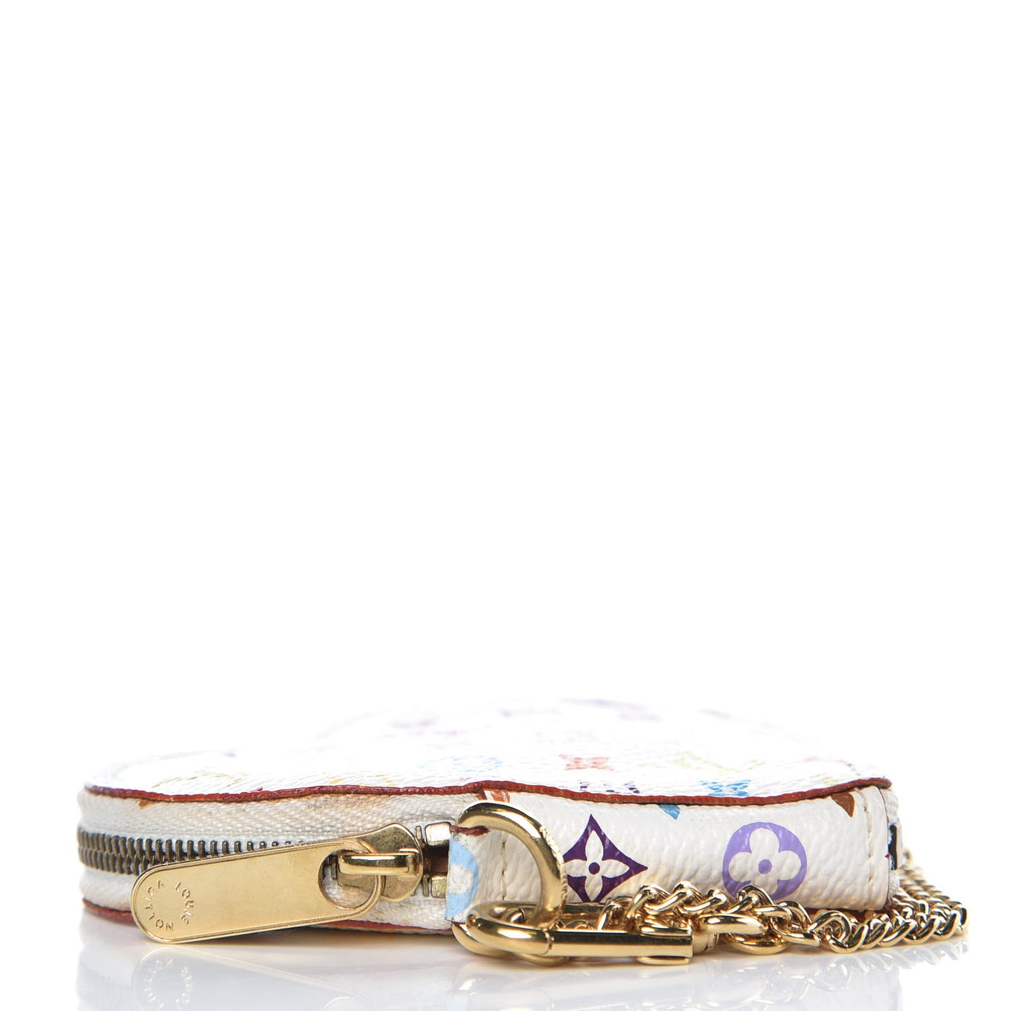 Monogram Multicolor Coeur Heart Coin Purse White