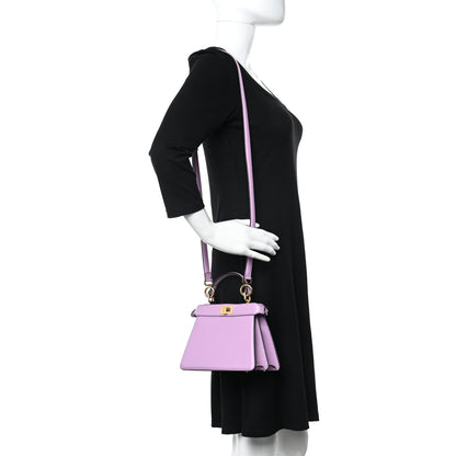 Fendi Shiny Nappa Petite Peekaboo I SEE U Satchel Violetta 2 of 12