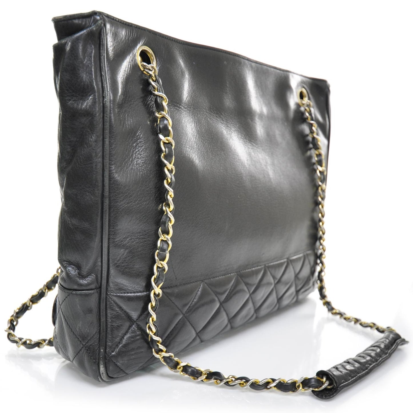 Lambskin Shoulder Bag Black GHW