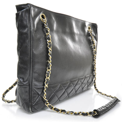 Chanel Lambskin Shoulder Bag Black GHW 2 of 11