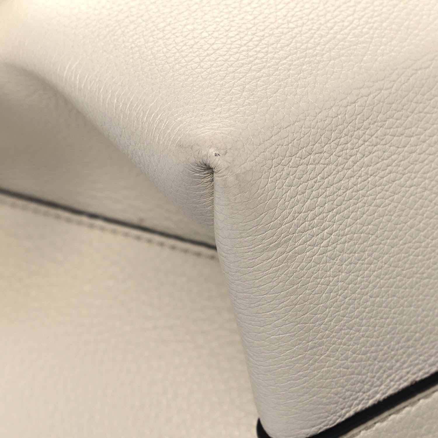 Valentino Garavani Pebbled Calfskin VRing Tote Bag Light Ivory 8 of 14