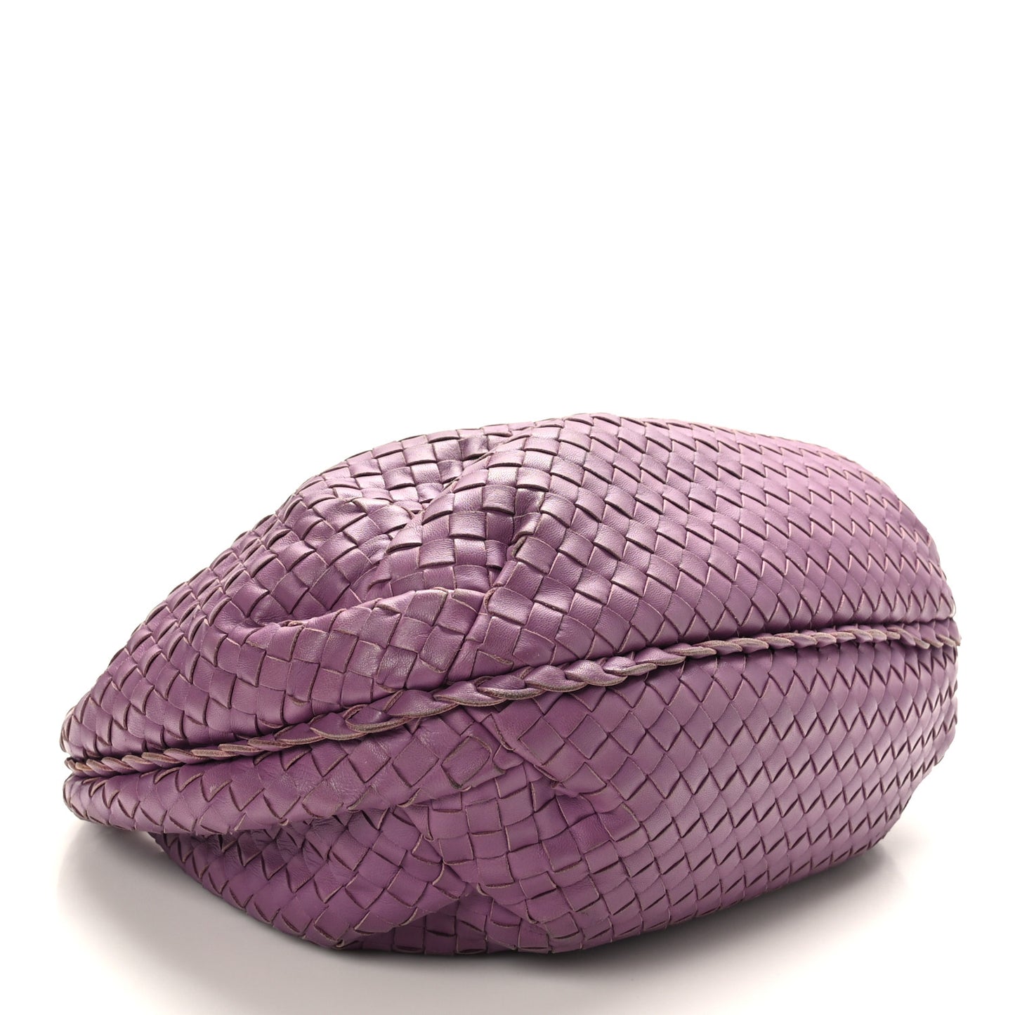 Nappa Intrecciato Small Veneta Hobo Purple