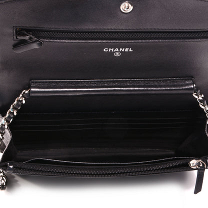 Chanel Caviar Sevruga Wallet On Chain WOC Black 5 of 8