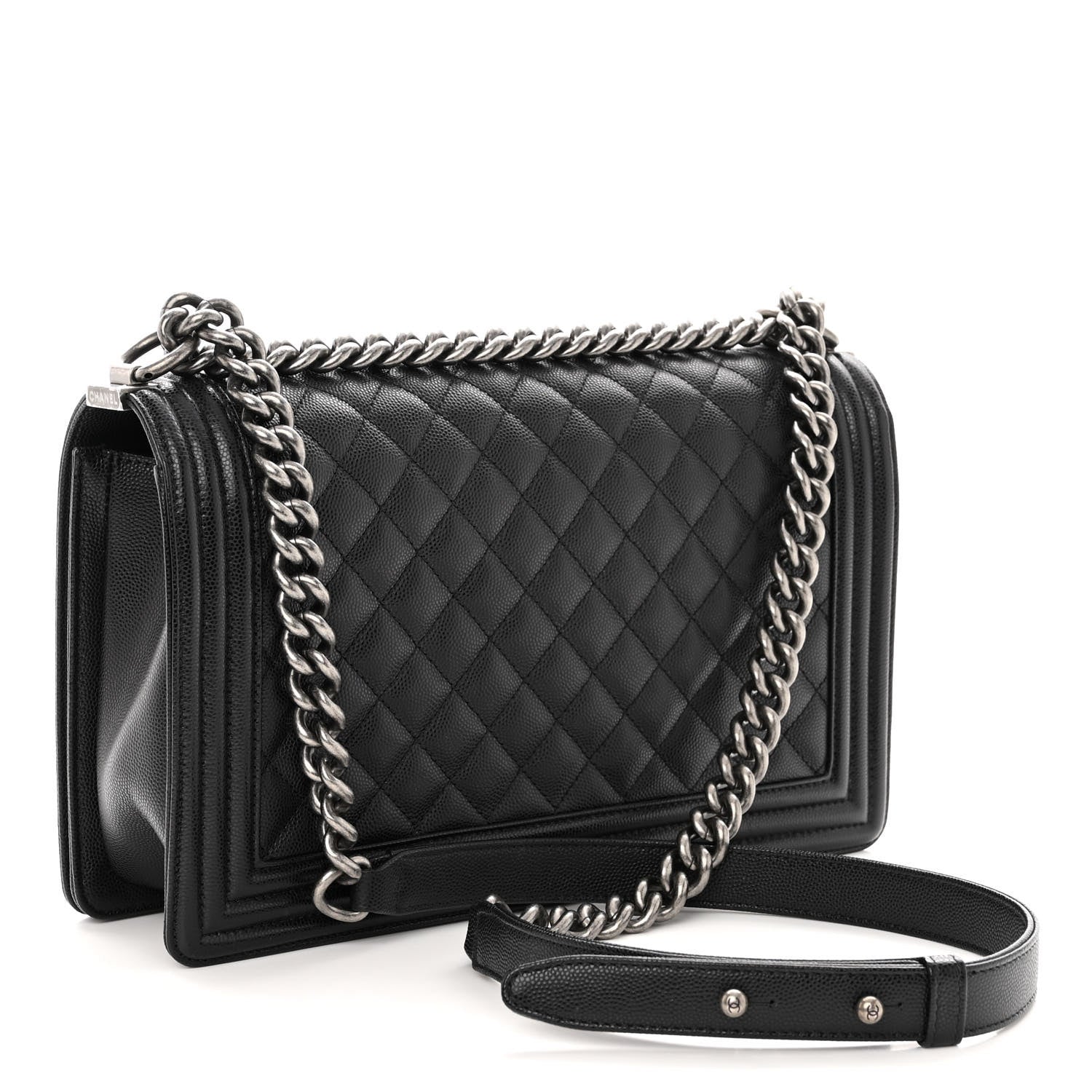 Chanel Caviar Quilted New Medium Boy Flap Black 3 of 9