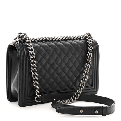 Chanel Caviar Quilted New Medium Boy Flap Black 3 of 9