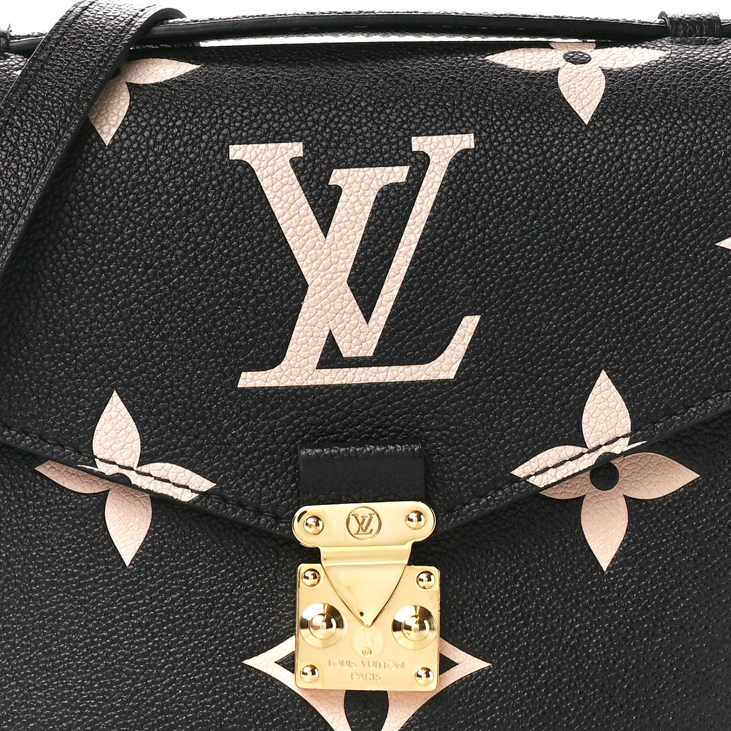 Louis Vuitton Empreinte Monogram Giant Pochette Metis Black Beige 9 of 11
