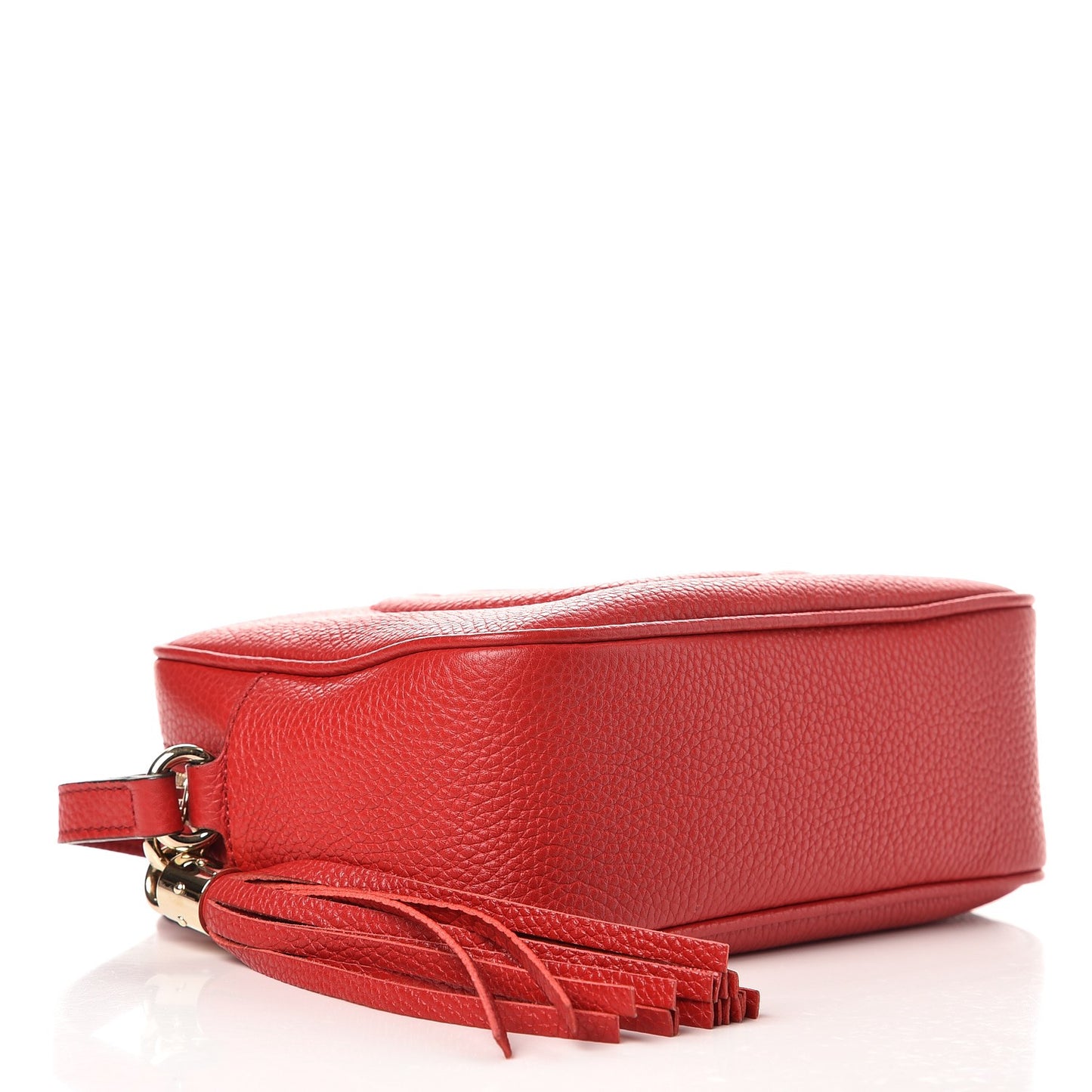 Pebbled Calfskin Small Soho Disco Bag Tabasco Red