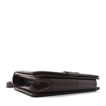 Chanel Calfskin Chevron Quilted New Medium Boy Flap Burgundy 4 of 10