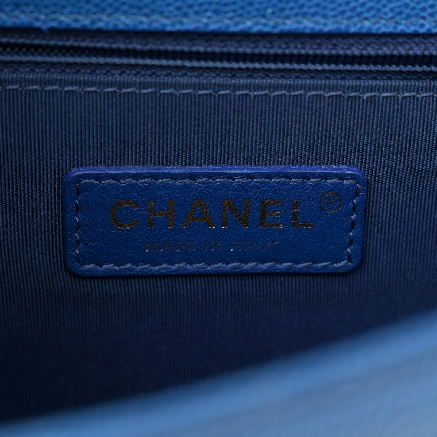 Caviar Quilted Small Sunset On The Sea Flap Blue