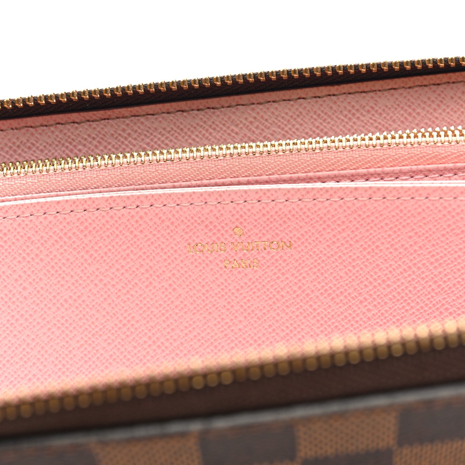 Louis Vuitton Damier Ebene Zippy Wallet Rose Ballerine 6 of 6