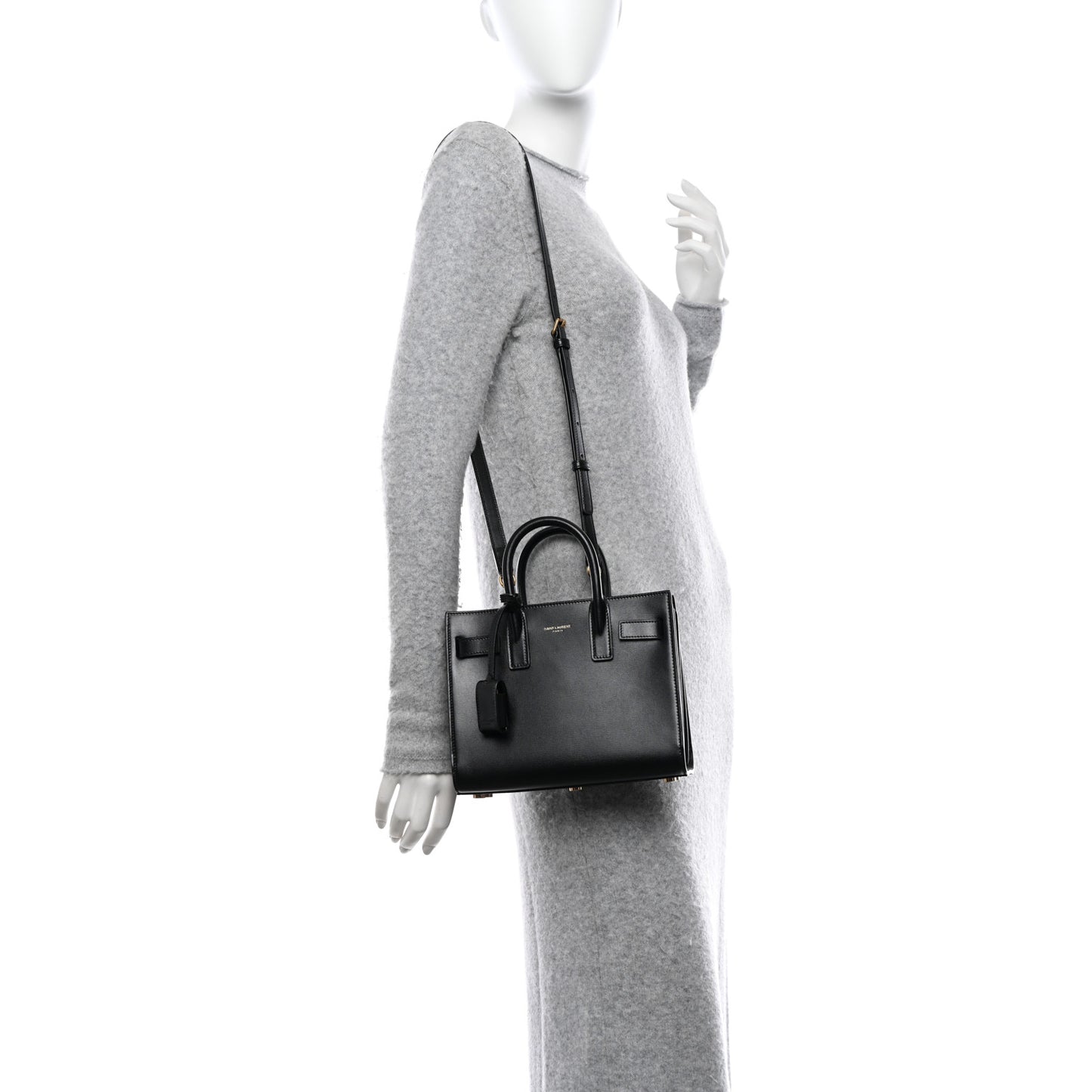 Calfskin Nano Sac De Jour Black