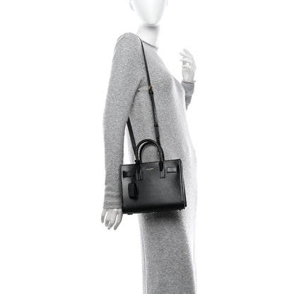 Saint Laurent Calfskin Nano Sac De Jour Black 2 of 11