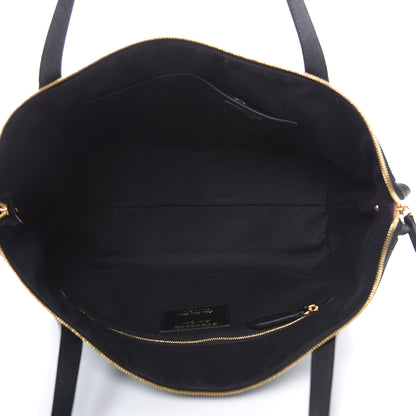 Burberry Derby Calfskin House Check Medium Welburn Tote Black 5 of 13