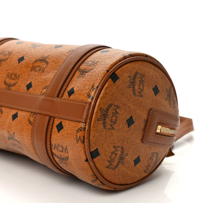 MCM Visetos Essential Barrel Bag Cognac 8 of 8