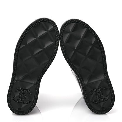 Chanel Caoutchouk CC High Boots 40 Black 5 of 9