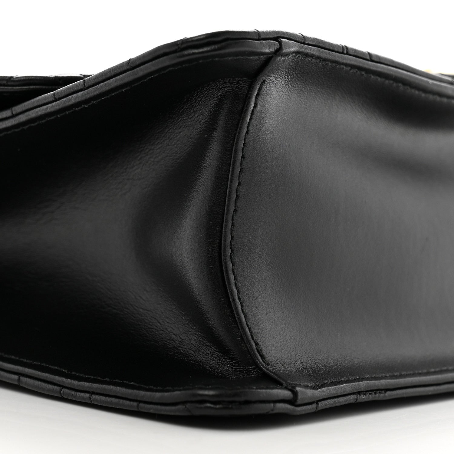 Salvatore Ferragamo Calfskin Quilted Gancini Flap Bag Black 9 of 11