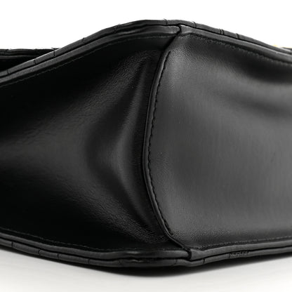 Salvatore Ferragamo Calfskin Quilted Gancini Flap Bag Black 9 of 11