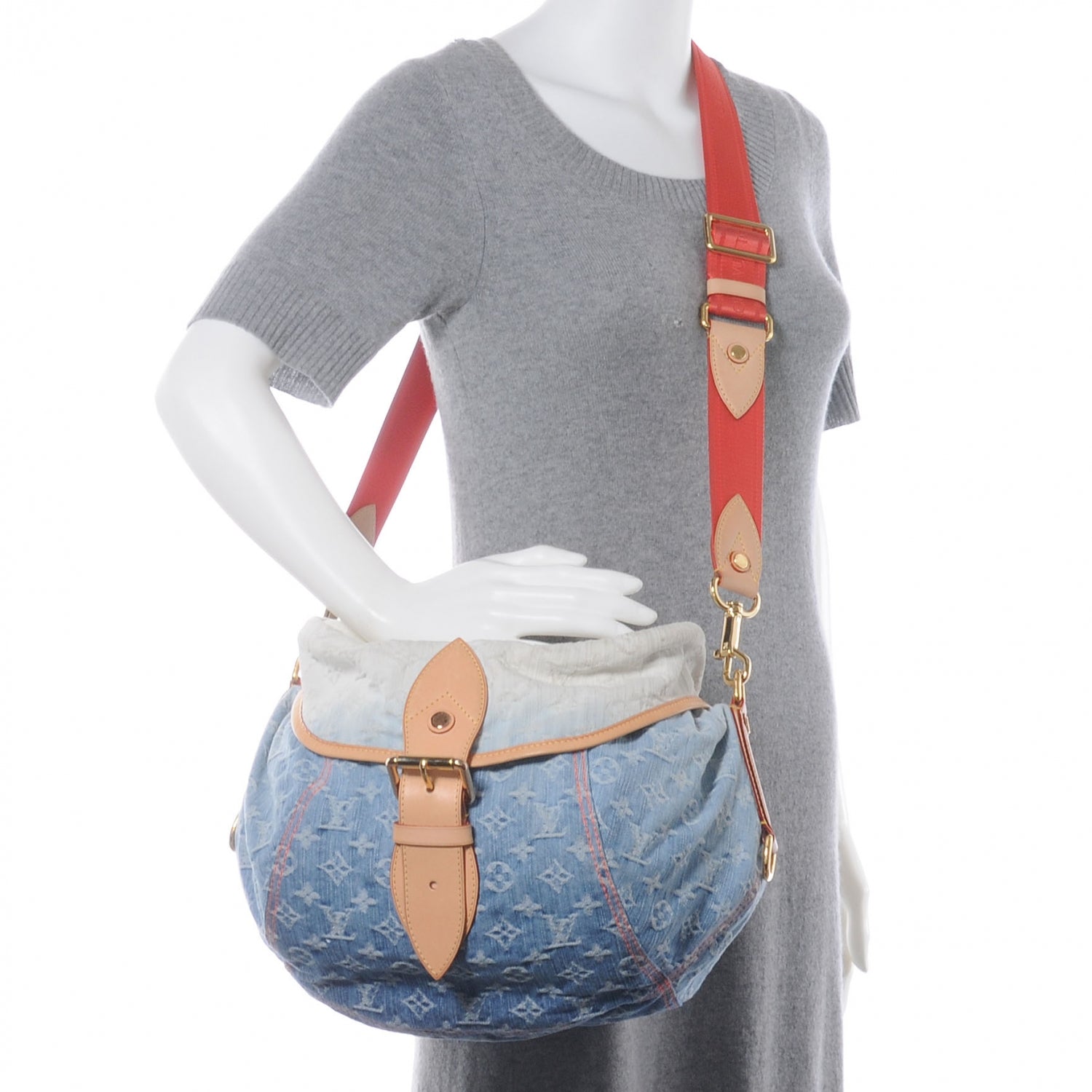 Louis Vuitton Denim Sunshine Messenger Blue 2 of 8