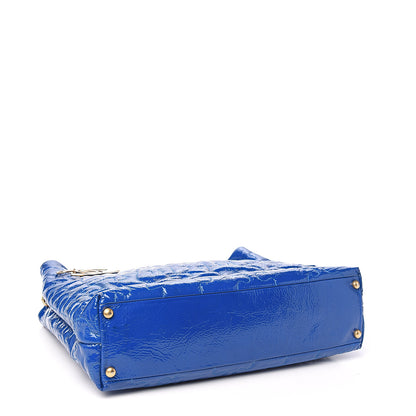 Chanel Patent Puzzle Tote Electric Blue 3 of 10