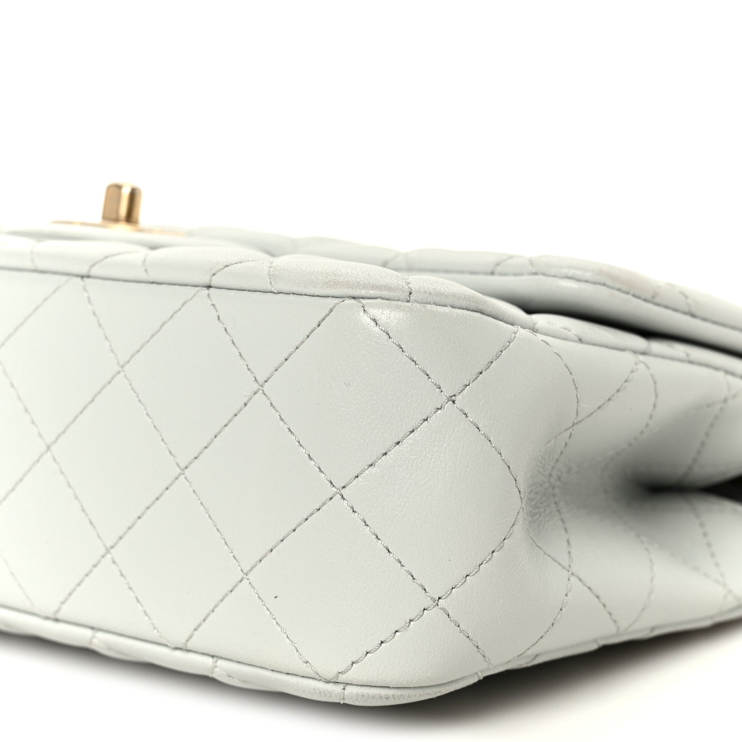 Chanel Lambskin Quilted Small Sweet Camellia Flap Light Blue 11 of 12
