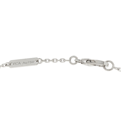 Van Cleef & Arpels 18K White Gold Trace Chain Necklace 4 of 6