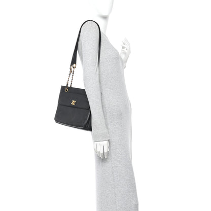 Chanel Caviar Flap Shoulder Bag Black 2 of 10