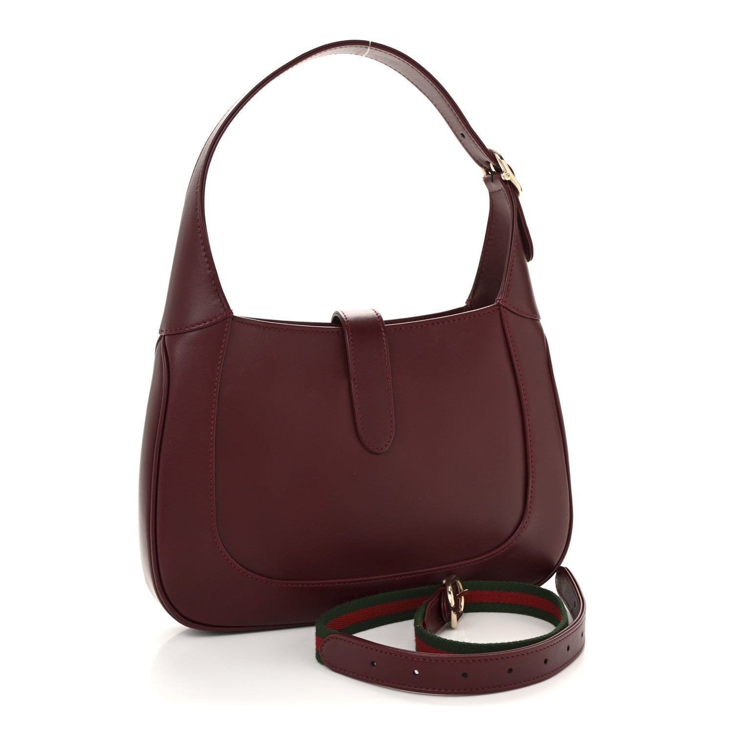 Gucci Calfskin Small Jackie Shoulder Bag Rosso Ancora 3 of 11
