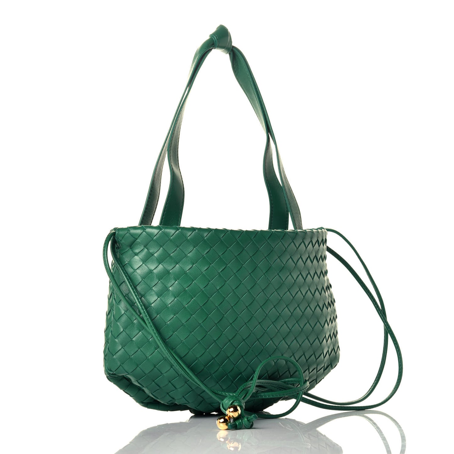 Nappa Intrecciato Small Bulb Racing Green
