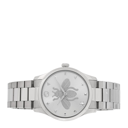 Gucci Stainless Steel 38mm G-Timeless Bee Quartz Watch 2 of 5