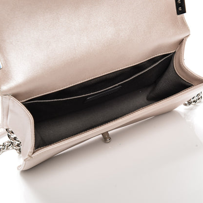 Chanel Metallic Calfskin Medium Boy Flap Light Pink 5 of 11