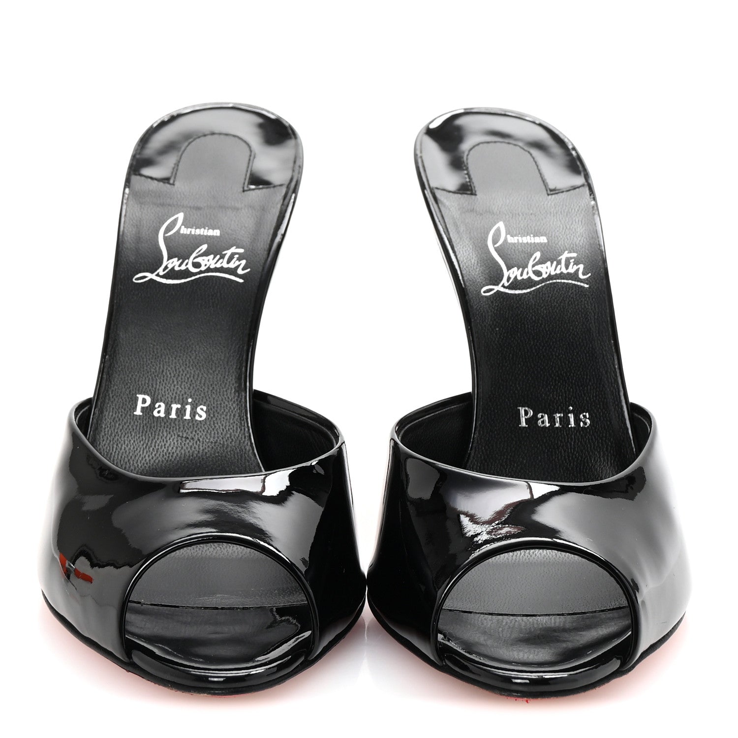 Christian Louboutin Patent Me Dolly 100 Sandals 38.5 Black 3 of 8