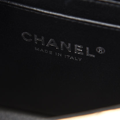Chanel Metallic Lambskin Quilted Mini Square Flap Gold Black 6 of 9