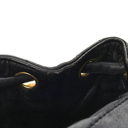Chanel Lambskin Quilted Backpack Black 12 of 22