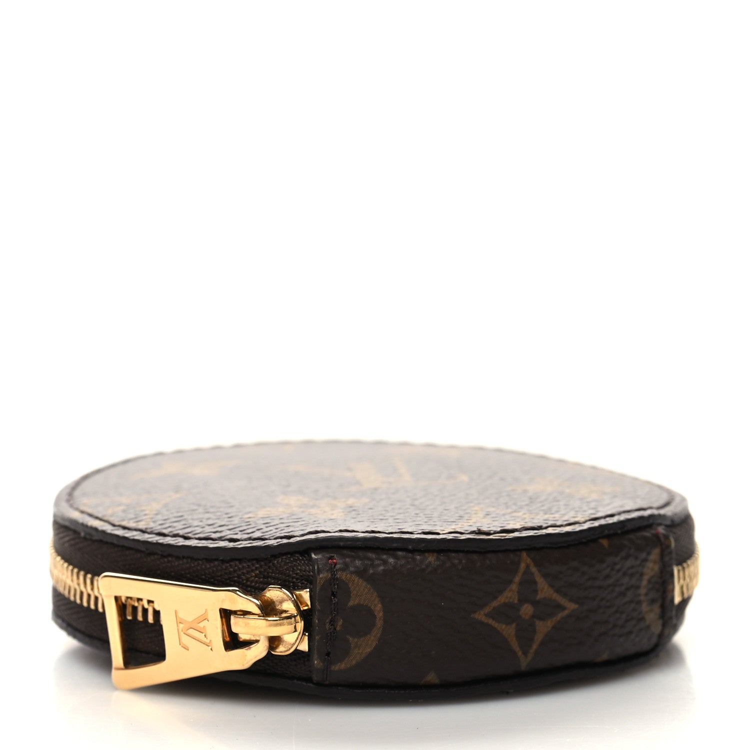Louis Vuitton Monogram OnTheGo East West Round Coin Purse Red 4 of 7