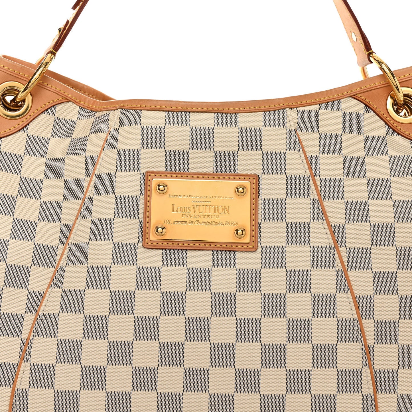 LOUIS VUITTON Damier Azur Galliera PM
