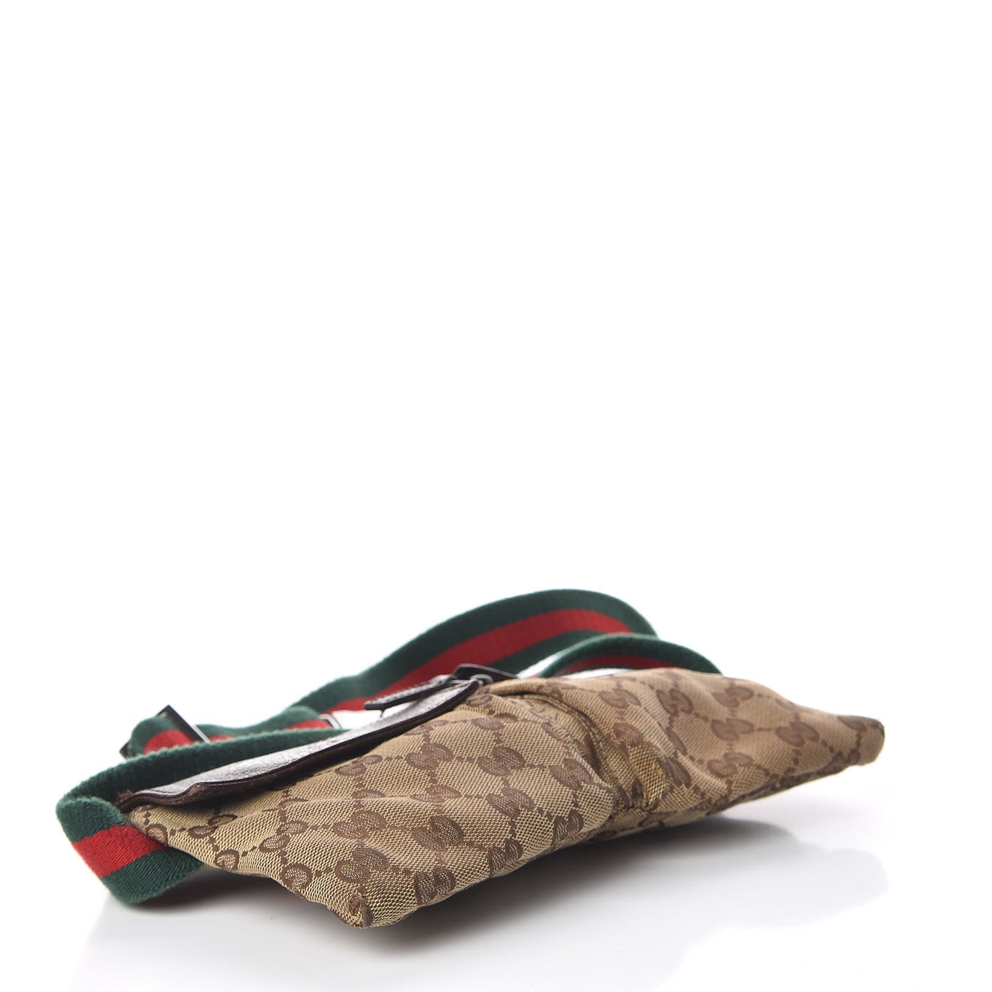 Monogram Web Belt Bag Dark Brown