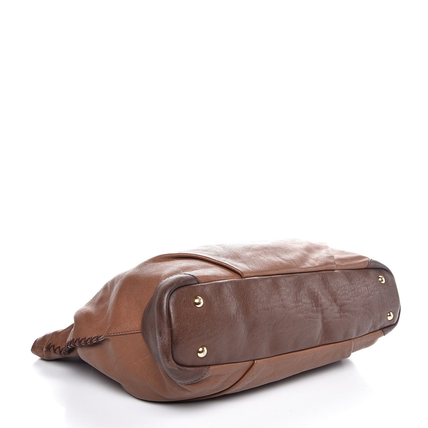 Calfskin Shopper Tote Brown