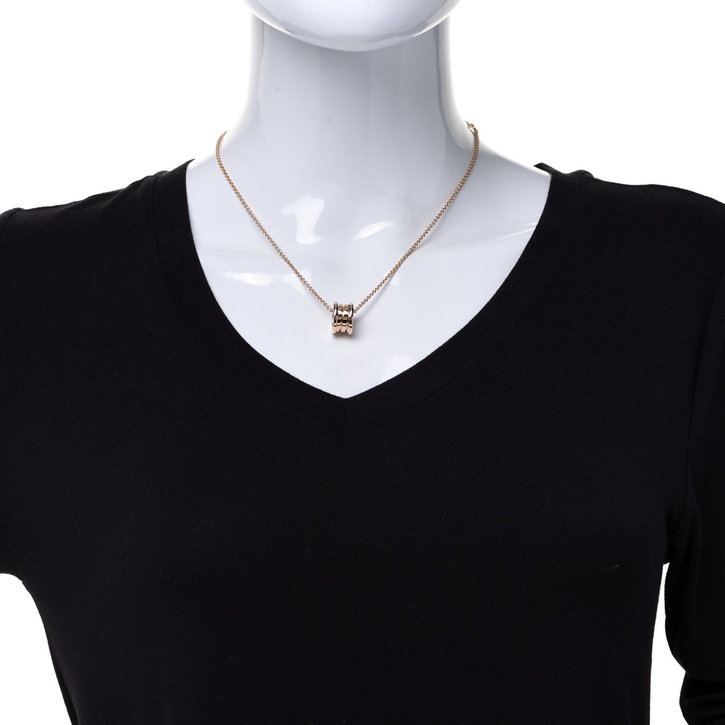 18K Rose Gold B.Zero1 Pendant Necklace