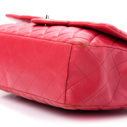 Chanel Lambskin Quilted Maxi Single Flap Fuchsia 7 of 14