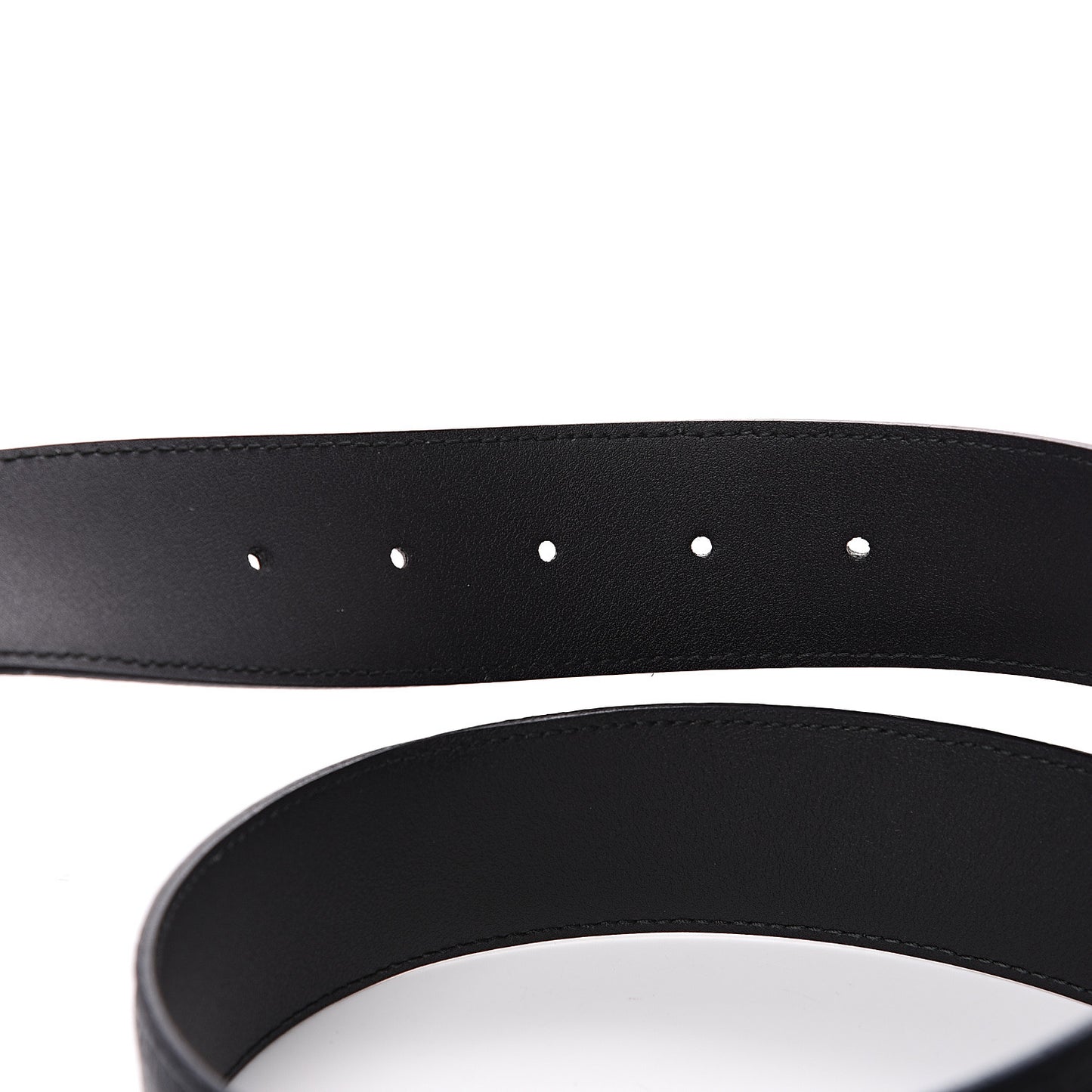Dollar Calfskin Interlocking G Belt 95 38 Black