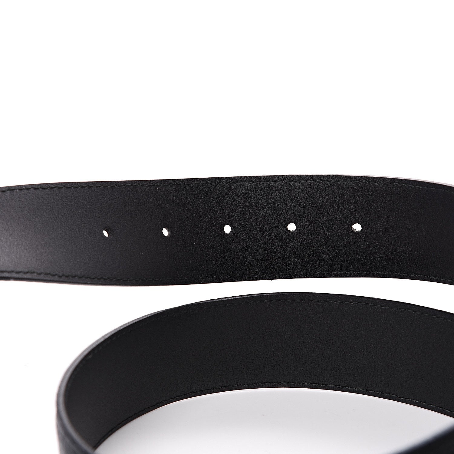 Gucci Dollar Calfskin Interlocking G Belt 95 38 Black 3 of 5
