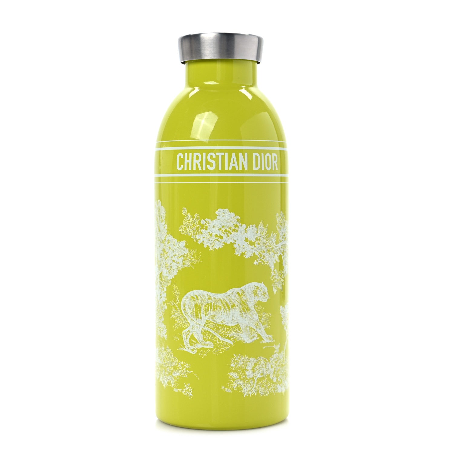 Christian Dior Stainless Steel Toile De Jouy Dioriviera Clima Bottle Green 1 of 5