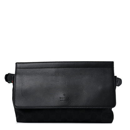 Gucci Calfskin Monogram Belt Bag Black 1 of 16